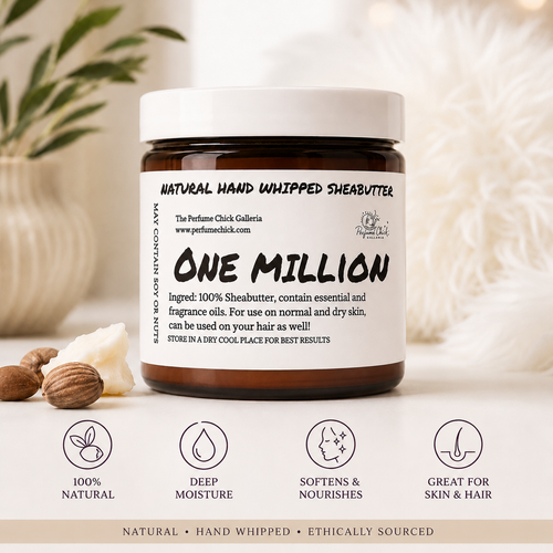 Natural Hand Whipped Shea Butter - One Million scent by The Perfume Chick Galleria
